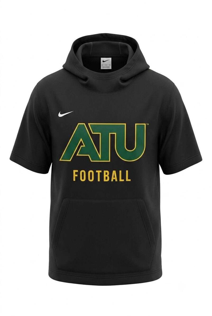 Nike ATU Football Short Sleeve Hoodie Black XL Tall #468